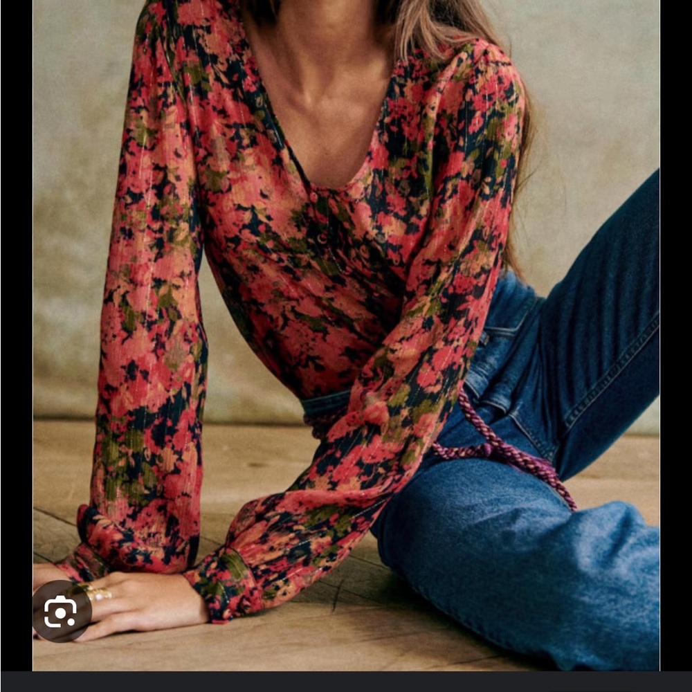 NWT Sezane Helga Blouse sz4